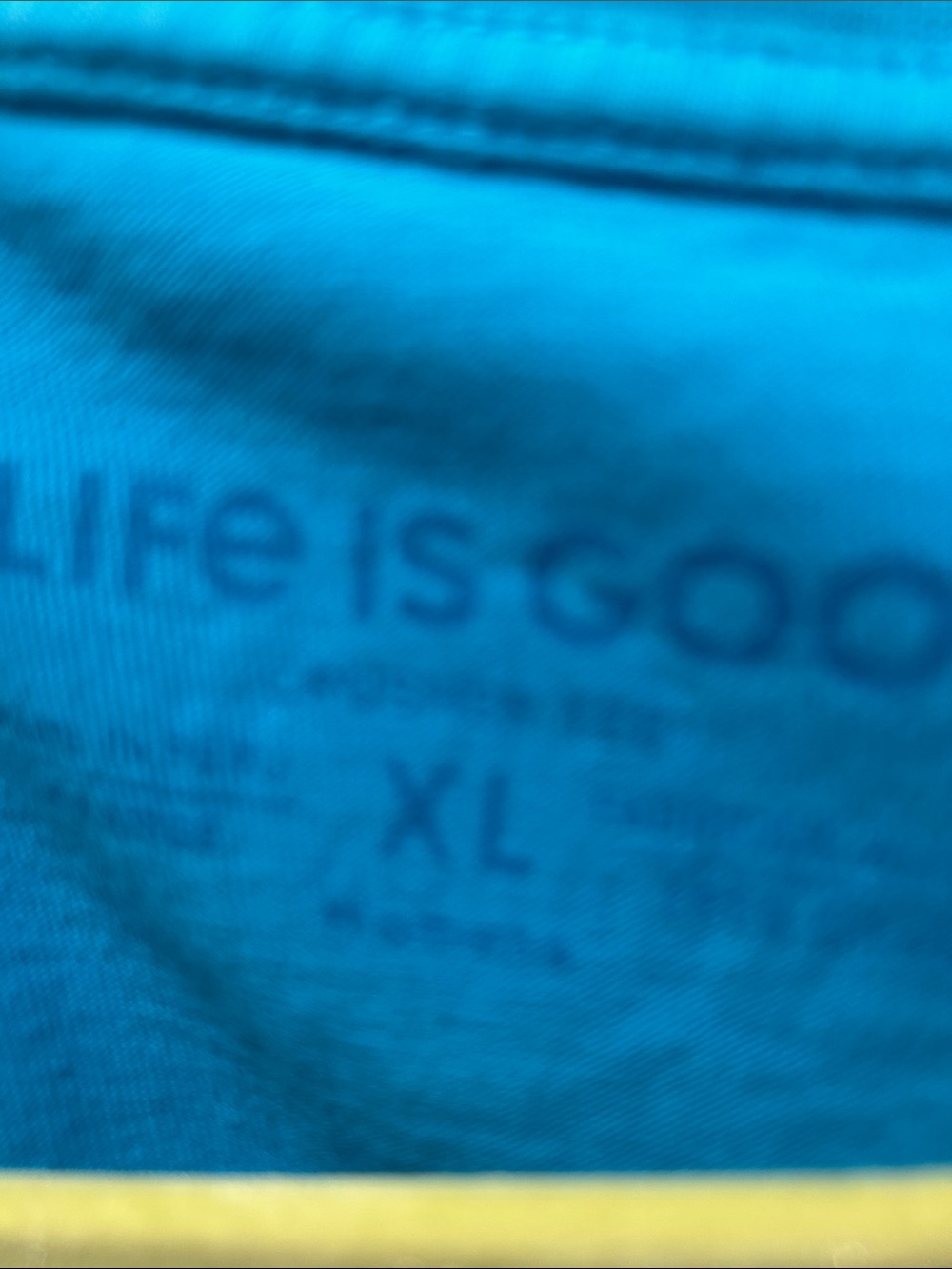 Life Is Good Teal V-Neck Short Sleeve Tee with Seasonal Heart Graphics - Picture 3 of 10
